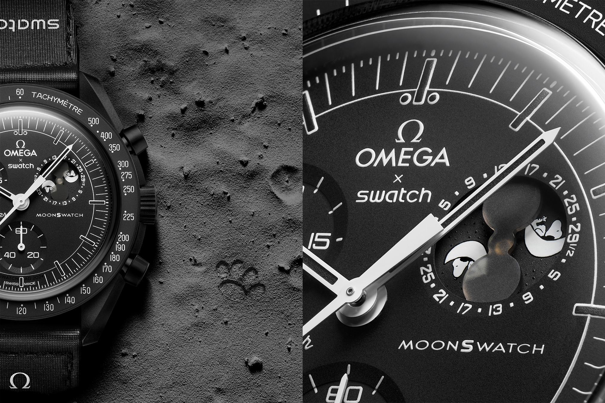 <u>Swatch</u>聯名Omega「黑魂版」Snoopy登月表帥氣現身 開賣時間、價格與地點公開！
