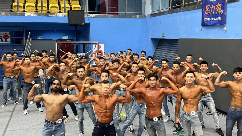全国健身模特儿赛，在台北体育馆盛大进行。图／中华健美健身协会提供