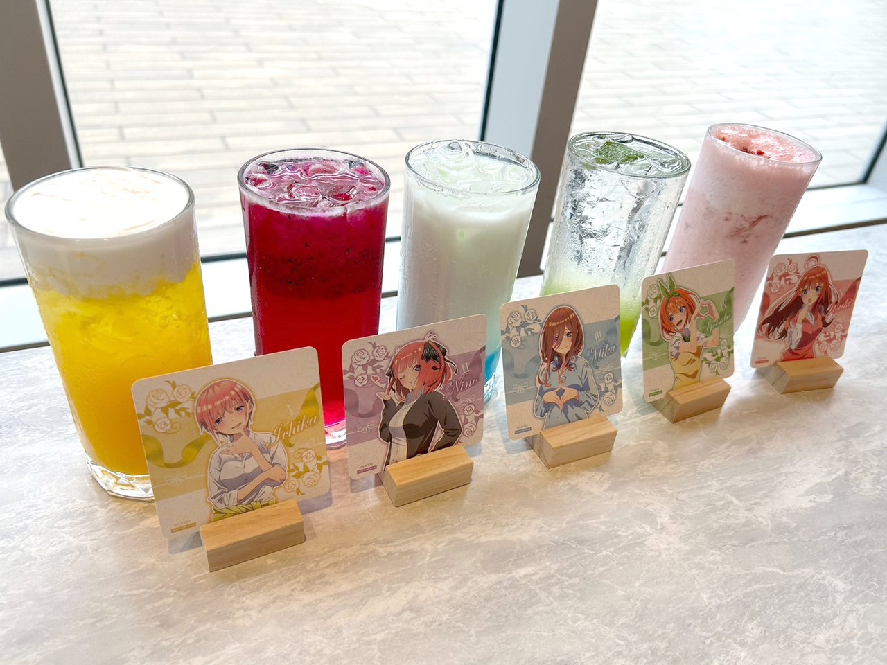 每一杯不同風味的特調飲，都代表著一位新娘。圖片來源：MyAnime Café 粉專