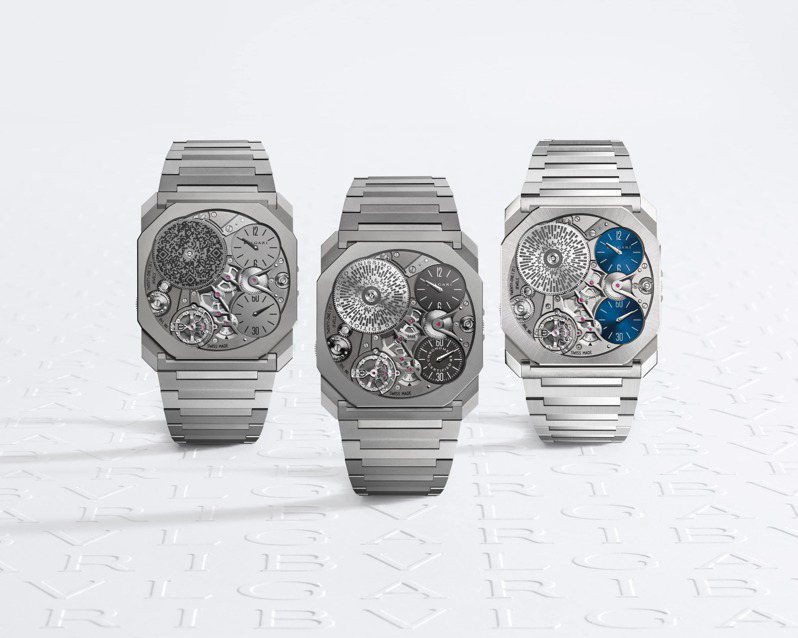 新款Octo Finissimo Ultra不仅为史上最纤薄的机械腕表，更是最薄的COSC瑞士天文台认证腕表。图／宝格丽提供