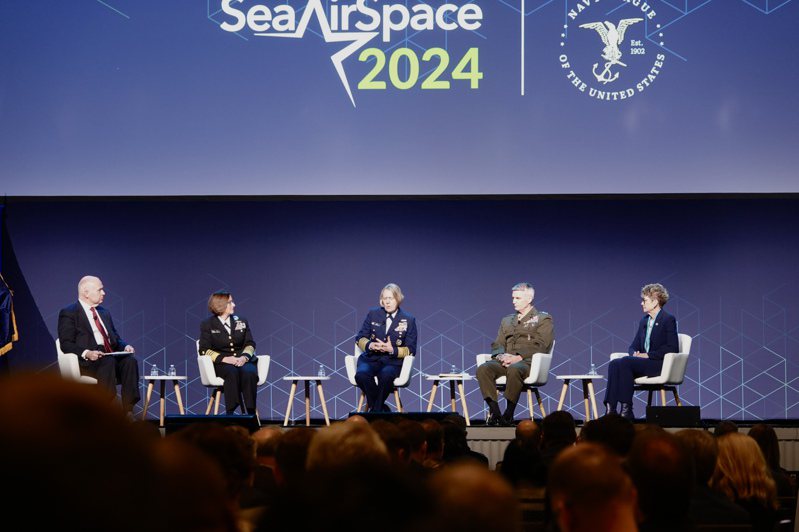 中华民国海军司令唐华8日在美国大华府地区参加美国海军主办的海盟年会（Sea-Air-Space conference）。华盛顿记者张文馨／摄影