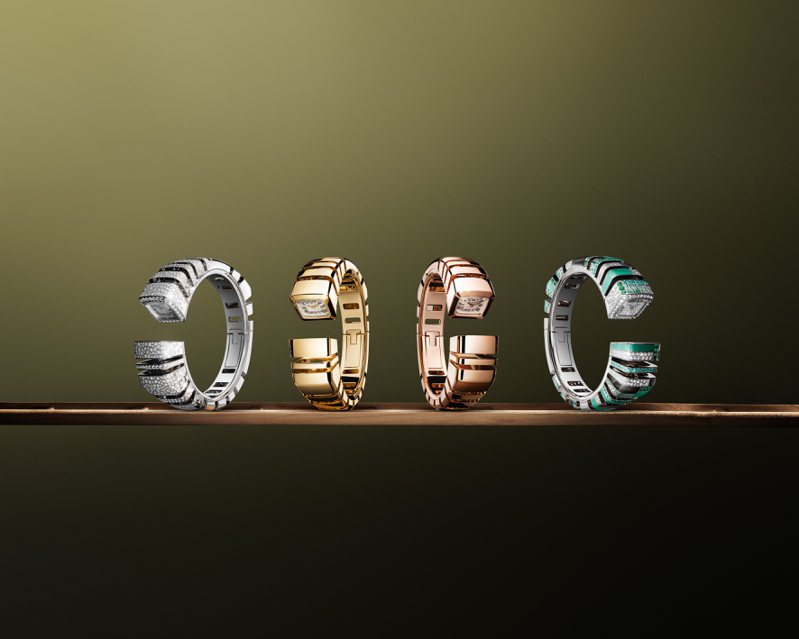 Reflection de Cartier系列珠宝腕表以手镯型态虚实演绎无尽流淌的时间。图／卡地亚提供