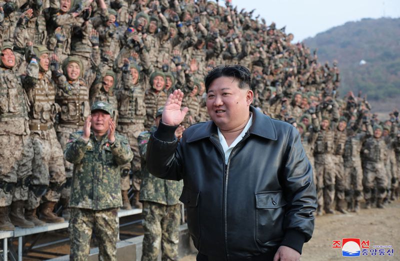 北韓領導人金正恩在國內展開自我造神運動。法新社