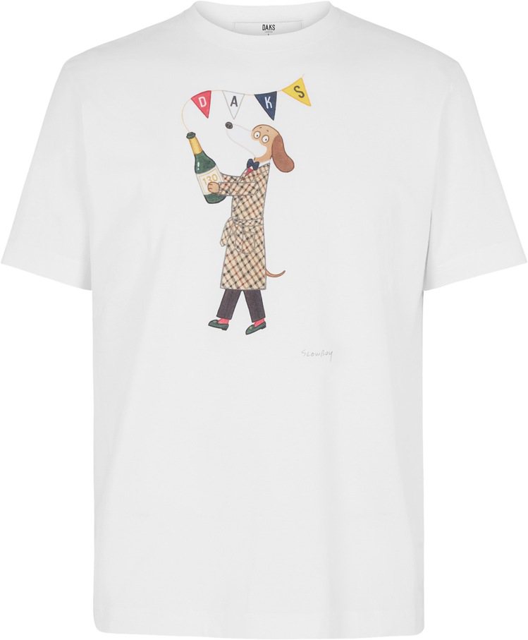 DAKS X Slowboy聯名系列T恤，5,500元。圖／DAKS提供