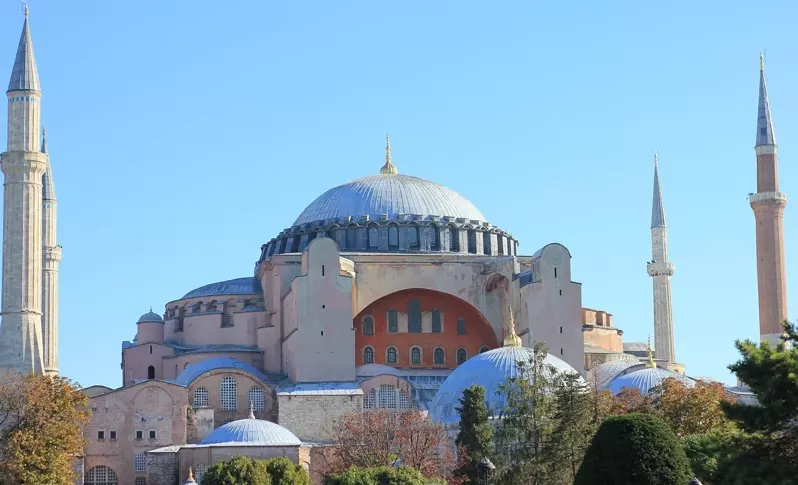 土耳其伊斯坦堡的聖索菲亞大教堂（Hagia Sophia）。 圖／recep t...