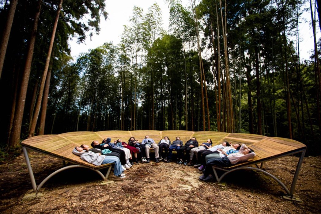 石壁竹創森園區-森林療癒導覽。
 圖／雲林縣政府提供