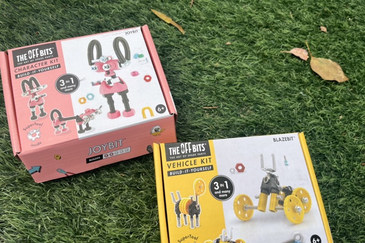 激發創意玩具分享【Wishall葳祈國際】-以色列TheOffBits機械積木，STEAM教育，讓玩具不只是玩具，利用真的五金零件，增進孩子的創造力。