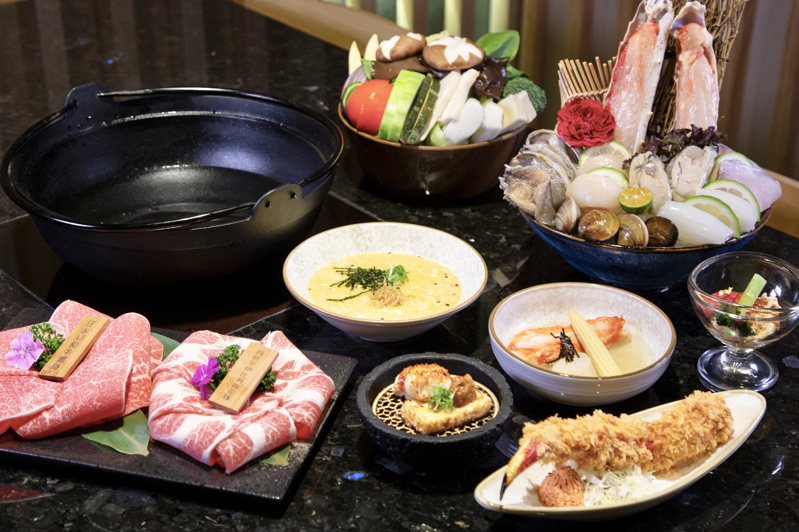 「感蟹媽媽」可一次盡享帝王蟹四食與日本和牛的精緻套餐。記者宋健生/攝影