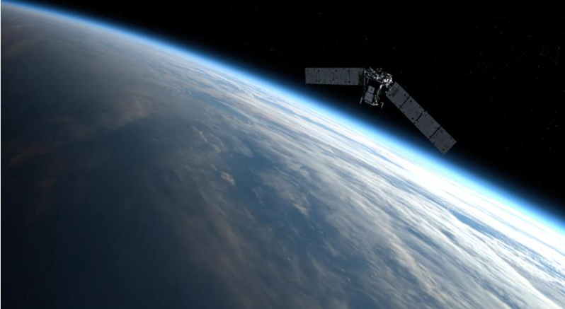 NASA的TIMED探測衛星在太空運作模擬圖。取自NASA官網