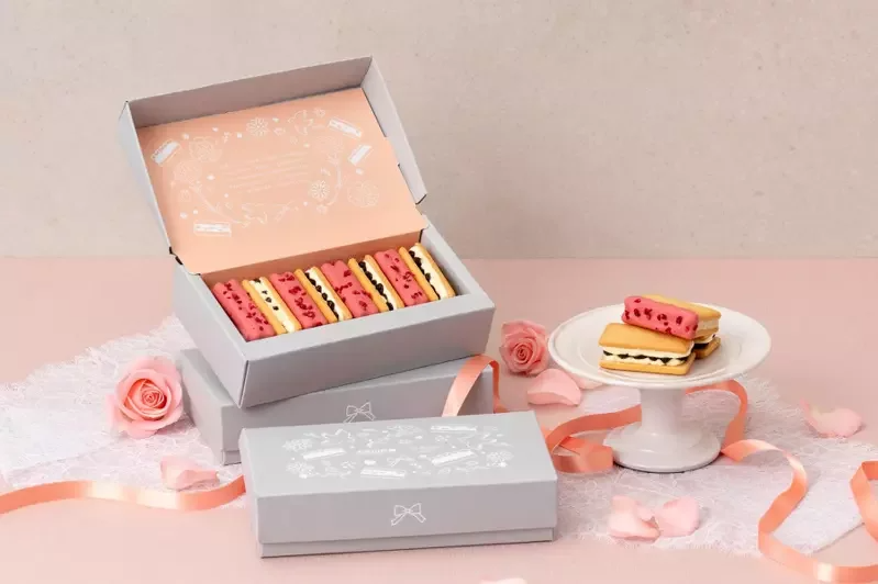 大武山牧場聯名法朋烘焙坊獨家推出「甜蜜圓舞曲夾心餅乾禮盒」。 圖／大武山牧場提供