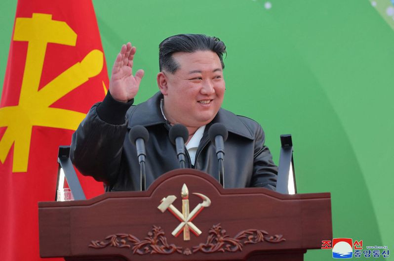 北韓領導人金正恩。法新社