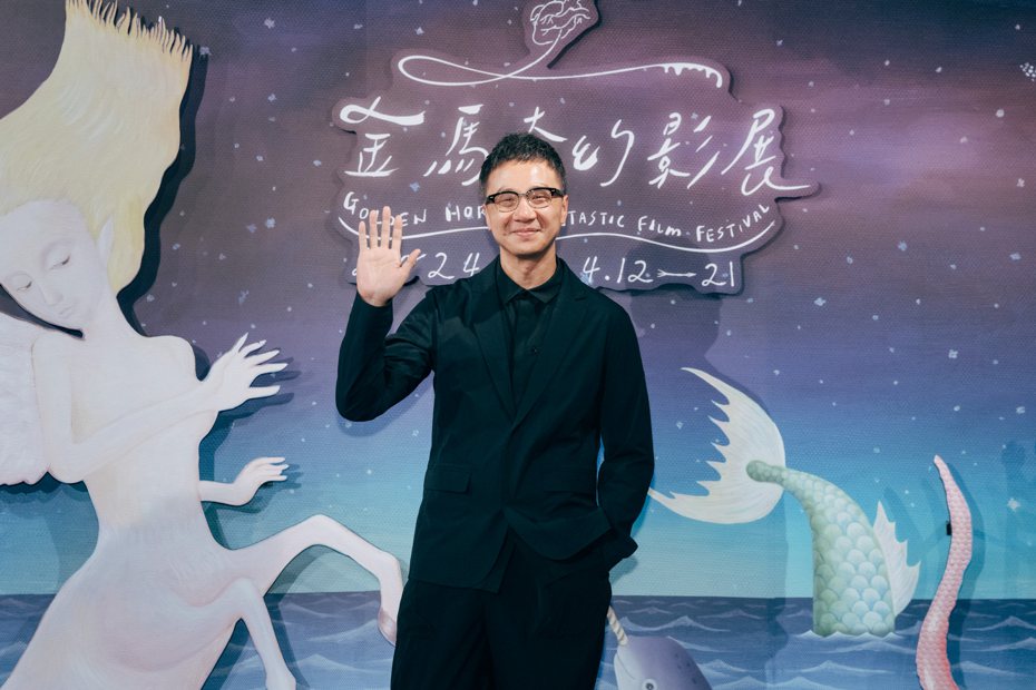 香港導演袁劍偉宣傳新片「盜月者」，並說如果可以的話，還會與林嘉欣合作。圖／金馬影展提供