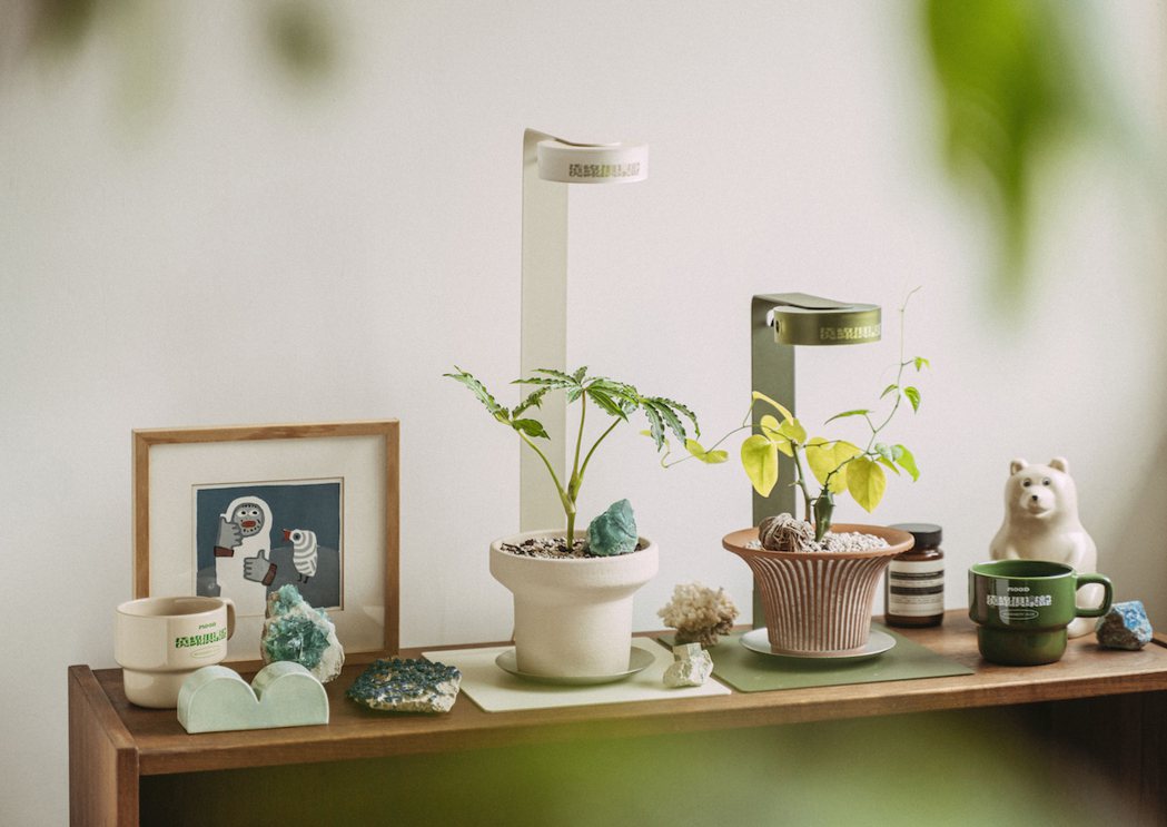 「MIST O+ 植霧光」智慧隨吸植物培育燈具以「植物與人共用」的概念開發。 圖...