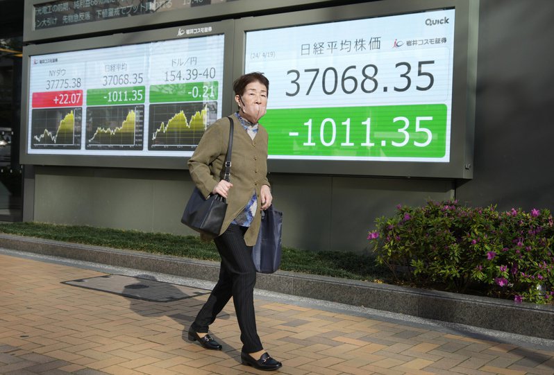 中東局勢惡化導致今天東京股市下跌。圖／歐新社
