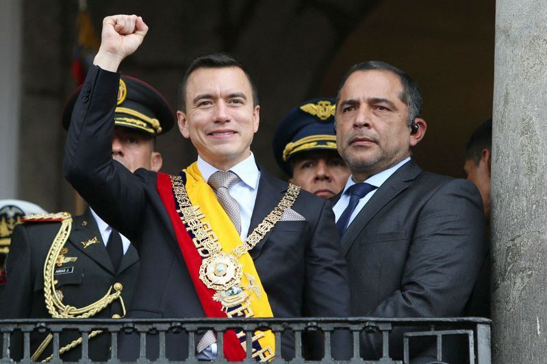 厄瓜多厄瓜多總統諾波亞（左）。圖／法新社