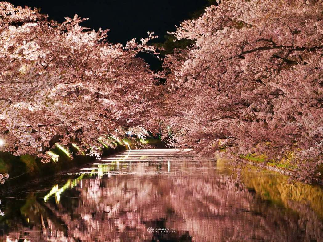 青森縣「弘前公園」約有2600棵櫻花，數目輾壓其他櫻花名所，加上擁有天守閣、護城...