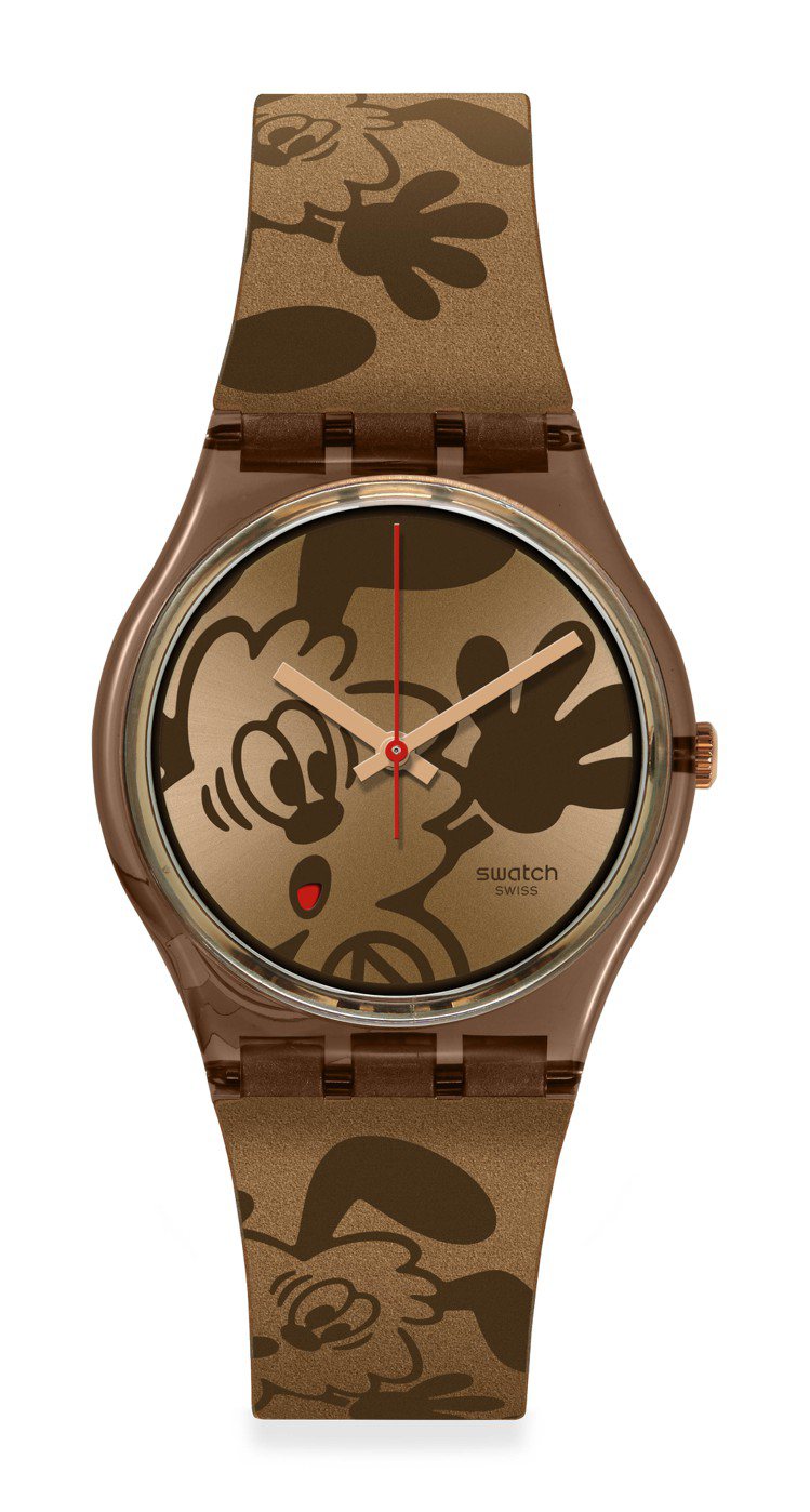 Swatch聯名Verdy VICK BRONZE BY VERDY腕表，3,300元。圖／Swatch提供