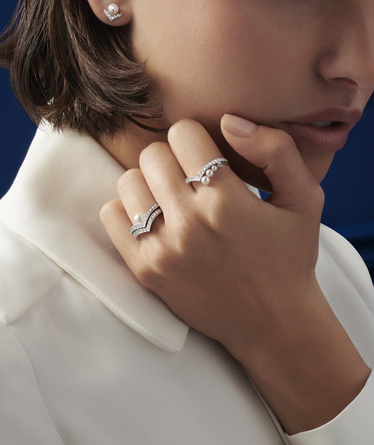 CHAUMET母親節推薦以珍珠象徵母愛的Joséphine Aigrette系列珠寶。圖／CHAUMET提供