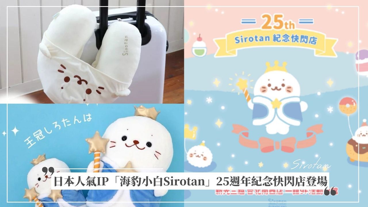 被可愛爆擊的一天！日本人氣IP「海豹小白Sirotan」25週年紀念快閃店登場 圖/曼迪傳播