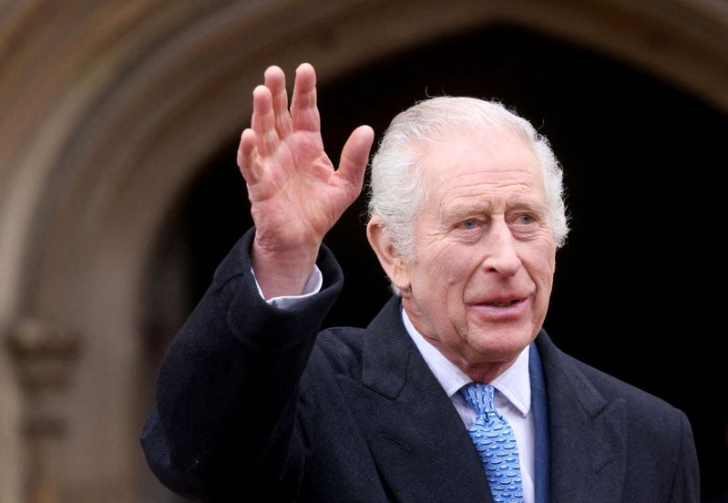 現年75歲的英國國王查理三世今年2月宣布罹患癌症，但始終未透露是何種癌症或其他細節。法新社