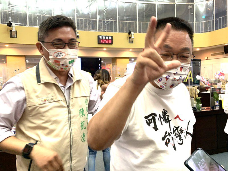 台南市经发局前局长陈凯凌（左）。图／本报资料照片