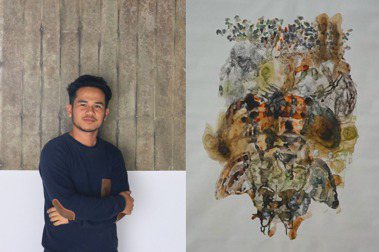 繼2018年的「∞ 無窮」後，安卓藝術再度邀來印尼藝術家薩伊夫．加里波第（Syaful Garibaldi）來台展出最新個展「之間」(In Between)，並呈現藝術家在多種媒材上的最新探索和創作。 圖／安卓藝術提供