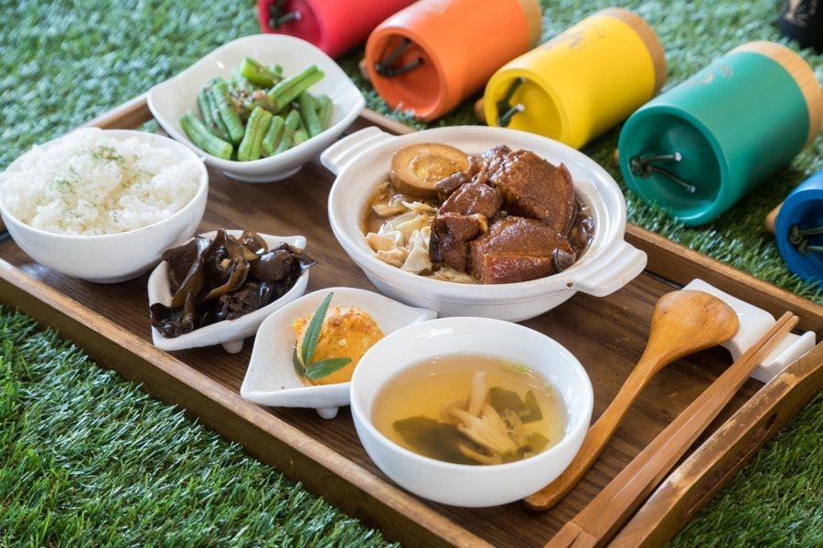 竹青庭的餐飲都是在地食材。記者陳立凱／攝影