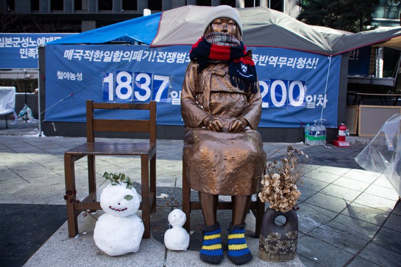 南韩法院判决日本政府须赔偿12名韩籍慰安妇受害者，日本政府强烈抗议。(欧新社)(photo:UDN)