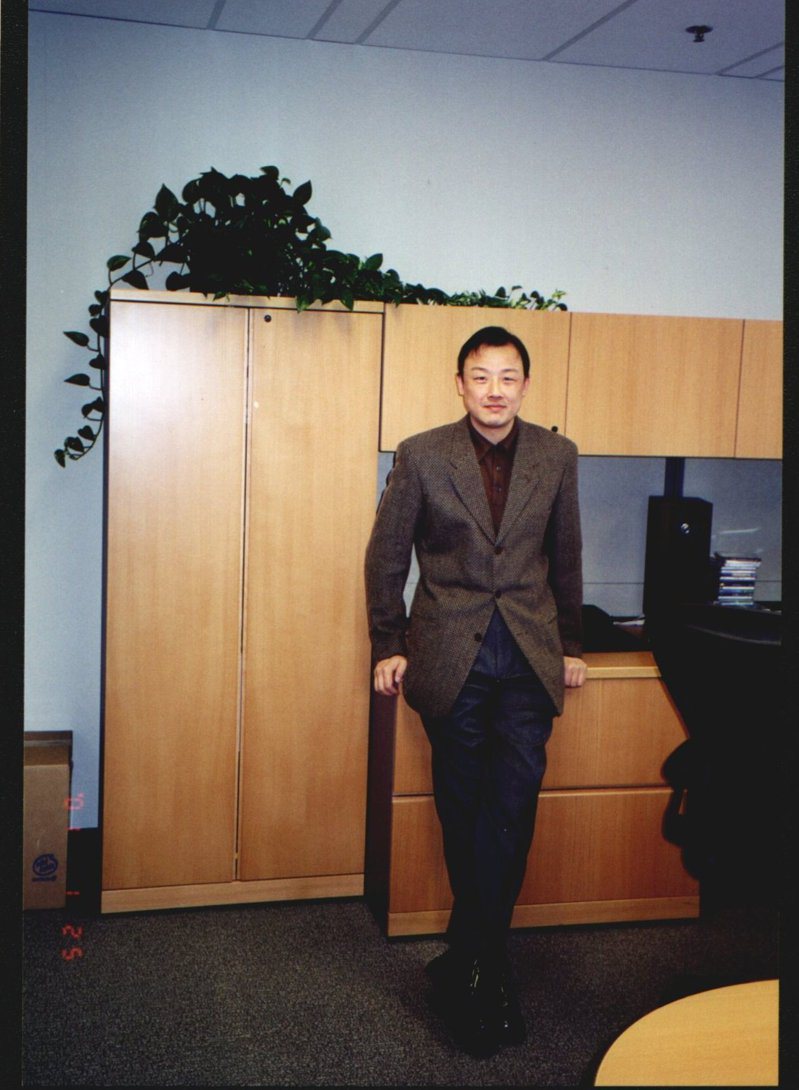 陈思进在当年华尔街的办公室留影。(陈思进提供)(photo:UDN)