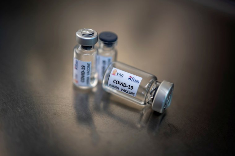新冠疫苗示意圖。（路透）