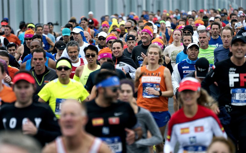 纽约马拉松于将于11月6日恢复5万人满额参赛。美联社(photo:UDN)