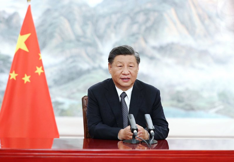 中國國家主席習近平22日以視頻方式出席金磚國家工商論壇開幕式，並發表題為「把握時代潮流 締造光明未來」的演講。（新華社）