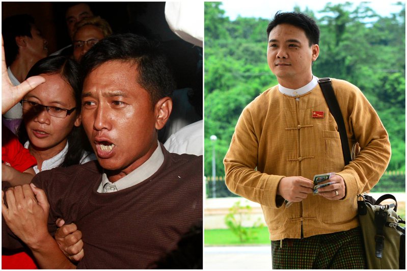 缅甸军政府处决4名民主运动倡议人士，包括53岁的知名民主运动人士觉敏友（图左）、41岁的前国会议员及哈艺术家漂扎亚导（图右）。（美联社）(photo:UDN)