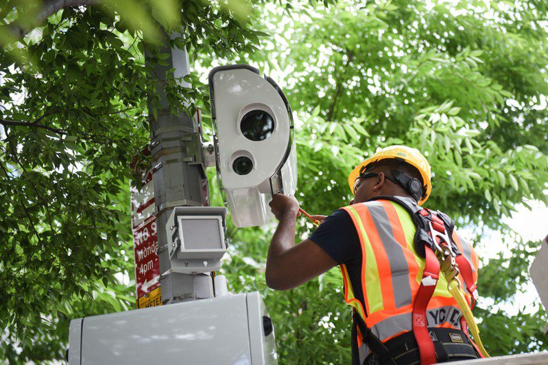 纽约市超速相机8月1日全面启动。(市长办公室提供)(photo:UDN)