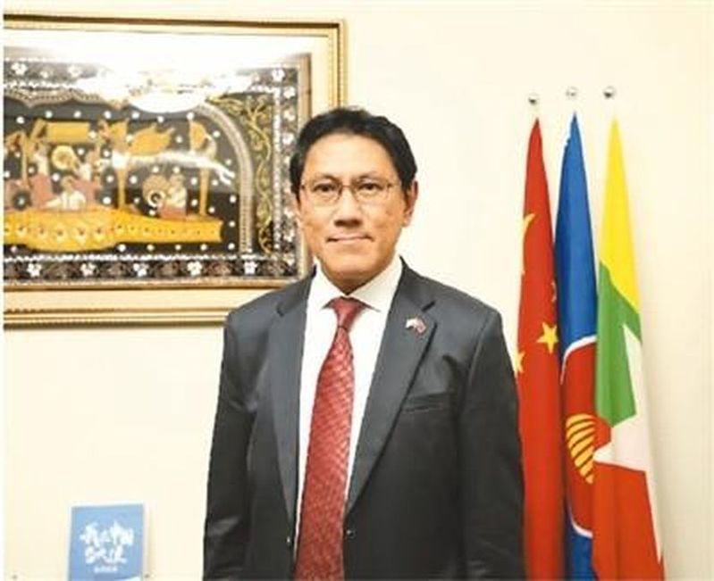 緬甸駐華大使苗丹佩近照。（取材自海外網）
