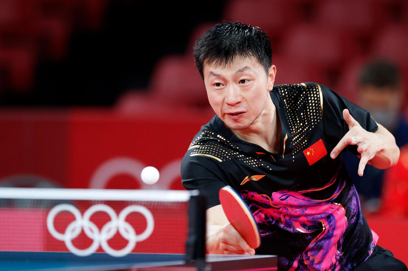 中國乒乓球選手馬龍被保研至北京體育大學。中新社