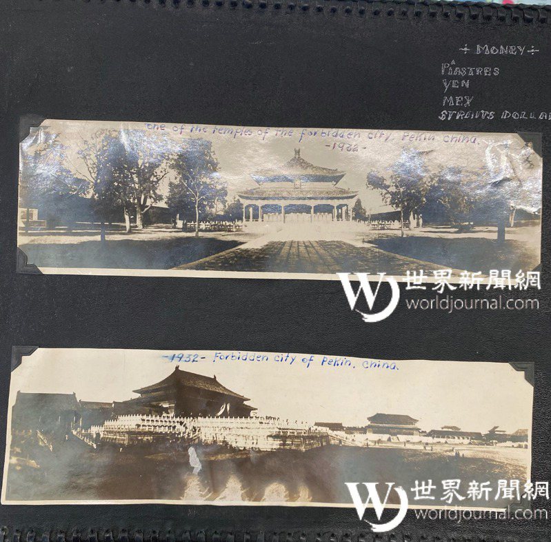 相簿中还有註记为1932年拍摄的北京紫禁城。(凯尔提供)(photo:UDN)