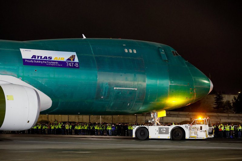最後一架商用波音巨無霸客機訂31日交付貨運業者「亞特拉斯航空」(Atlas Air)。美聯社