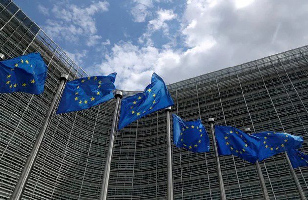 歐盟執委會提出經濟安全戰略方案。圖為歐盟執委會位於比利時布魯塞爾的總部。(路透)