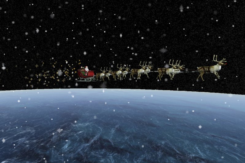北美防空司令部（NORAD）与网路搜寻巨擘谷歌（Google）提供即时追踪圣诞老人功能。（美联社）(photo:UDN)